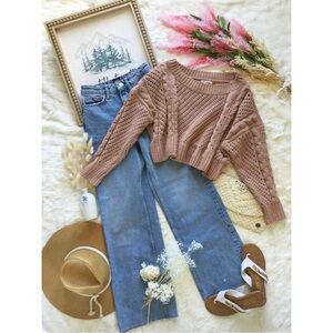 Urban Outfitters Nutmeg Cable Knit Sweater